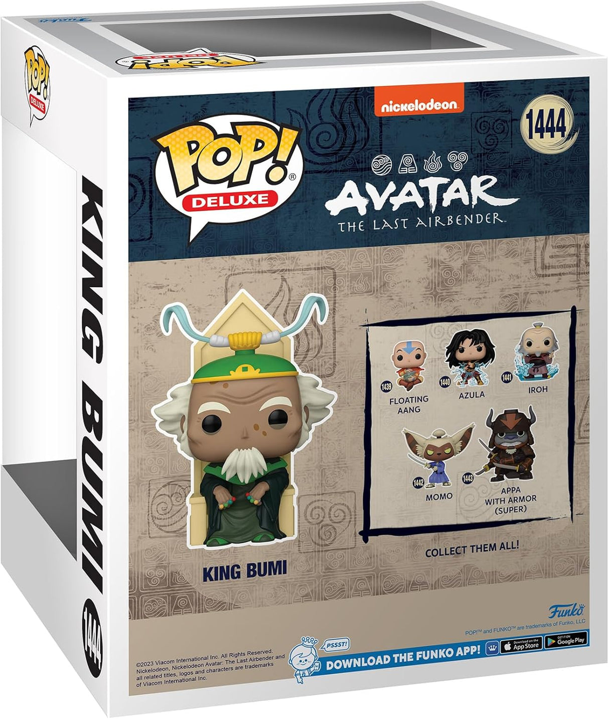 Funko Pop! Deluxe: Avatar - Rey Bumi, figura coleccionable