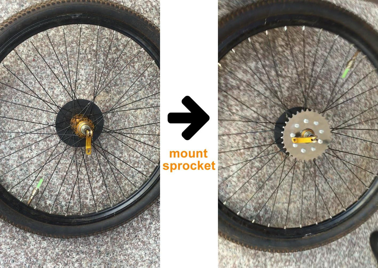 Kit de Conversión Eléctrica 24V36V 250W para Bicicleta Normal