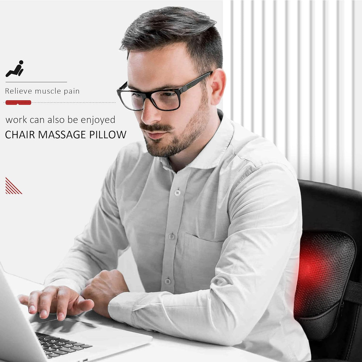 Masajeador de espalda VIKTOR JURGEN con calor, Shiatsu, modelo 2023