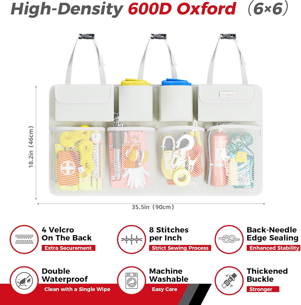 Organizador de Maletero SURDOCA, Gran Capacidad, 3ra Gen.