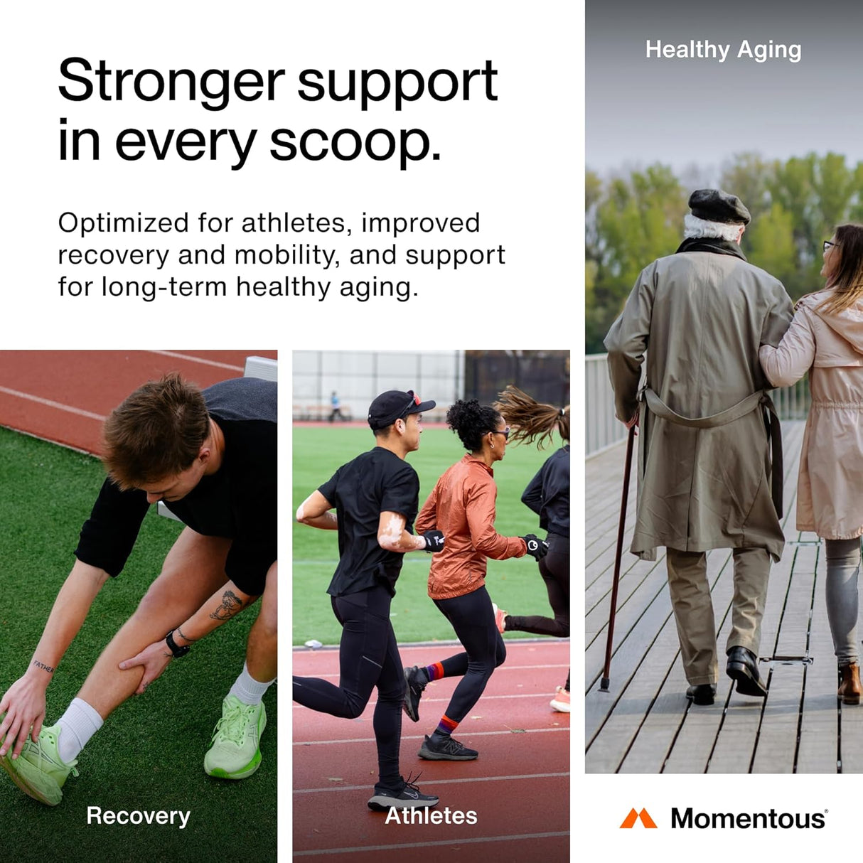 Momentous Colágeno con Vitamina C, Grass-Fed, NSF, 300g