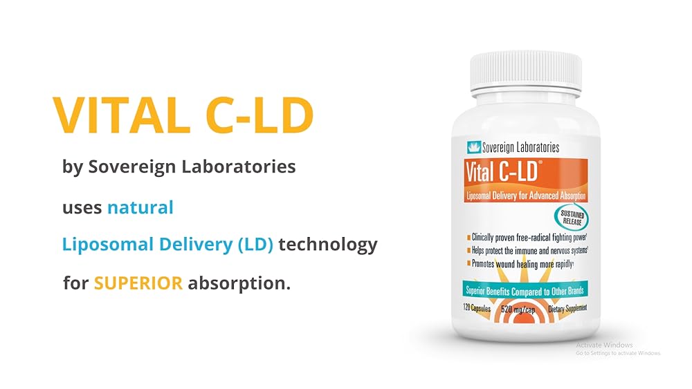 Vitamina liposomal mejorada C – 520mg cápsulas grado farmacéutico – 1500% más biodisponible que otras marcas, 120 unidades