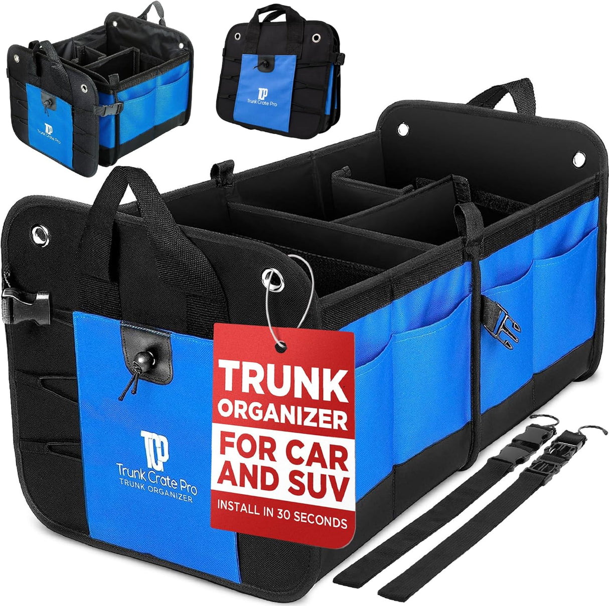 Organizador de Maletero TRUNKCRATEPRO - Capacidad Grande, Plegable