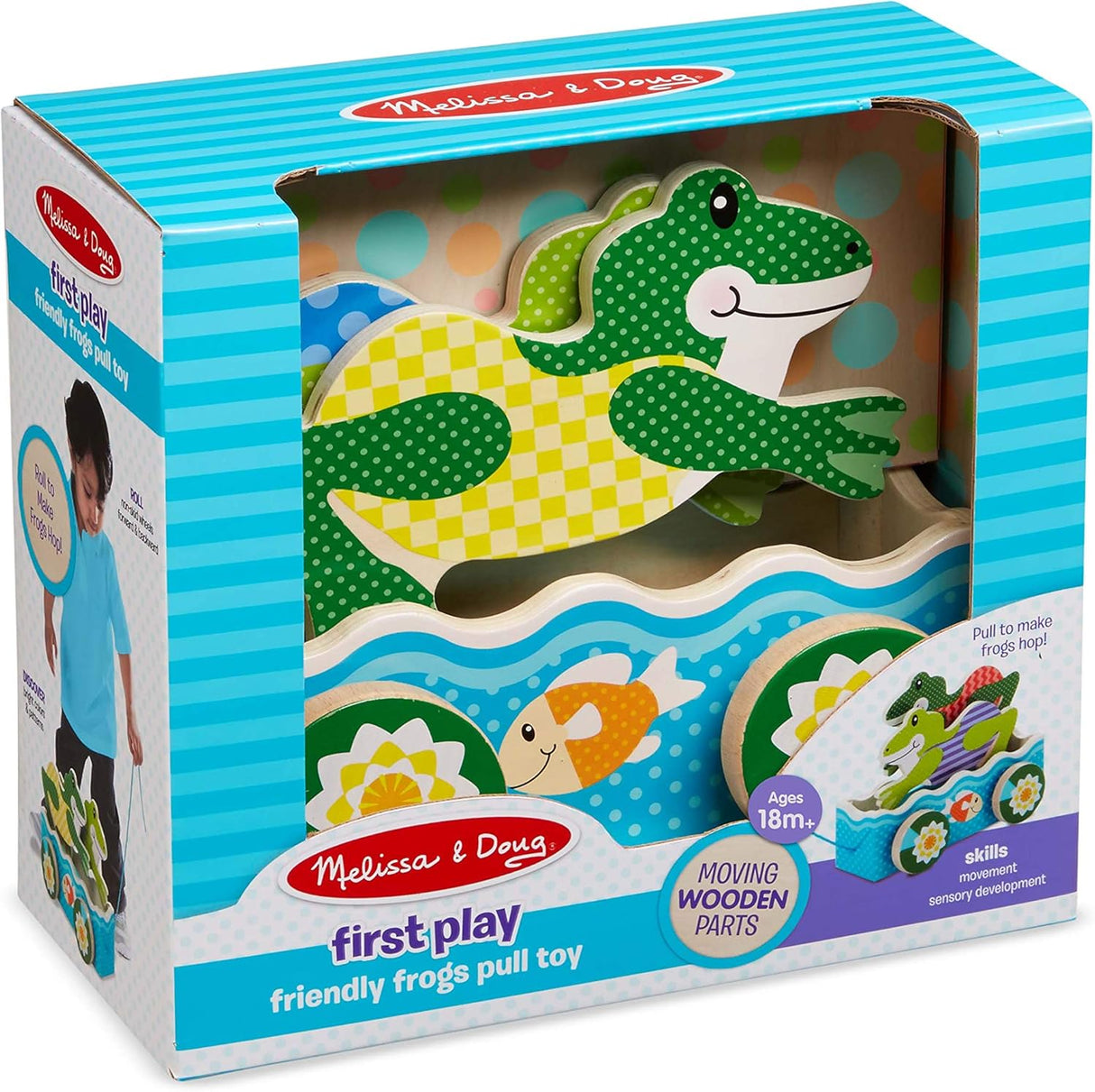 Juguete de arrastre ranas amigables - Melissa & Doug - FIRST PLAY