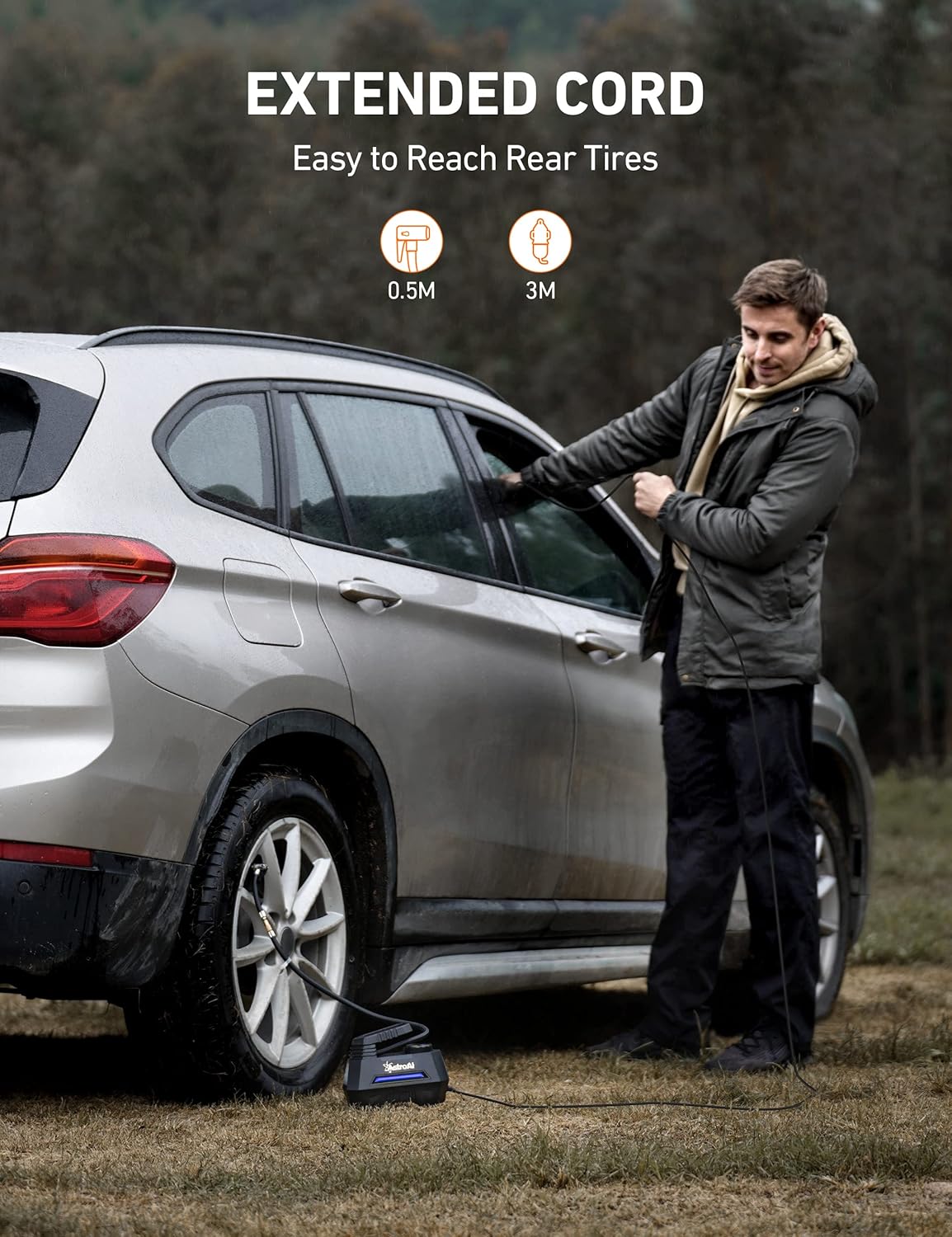 Inflador de neumáticos compresor de aire portátil AstroAI