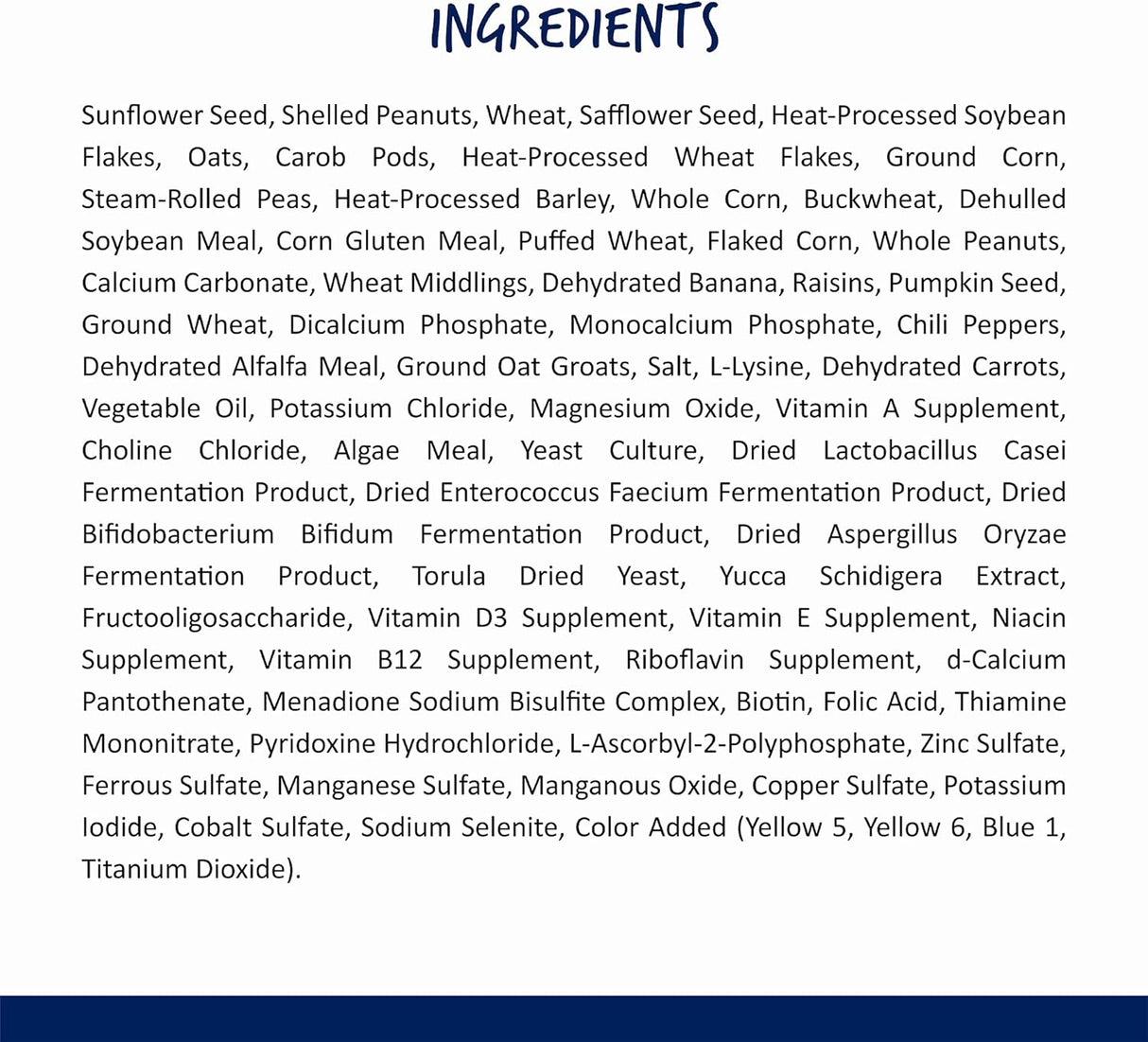 Vitakraft Alimento para loros, 5 libras (paquete de 1)