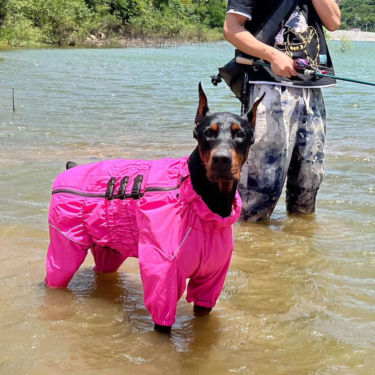 Chubasquero para perros, impermeable, reflectante, XXL