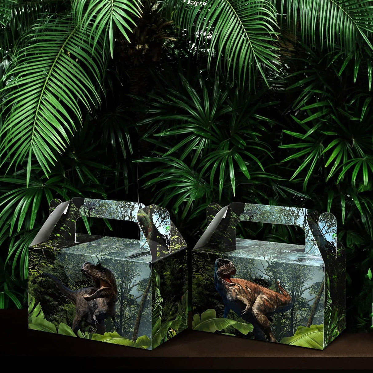 Set de Cajas de Golosinas con Tema Dinosaurio para Fiestas