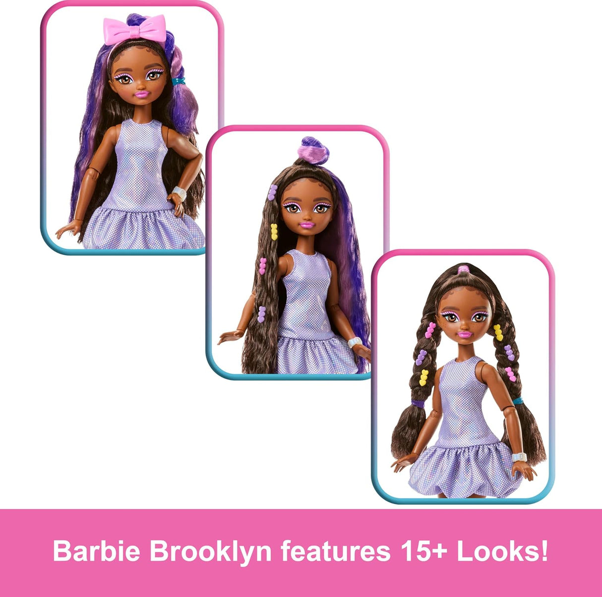 BarbieDreamGETReadyBrooklyn MuñecaFashion con accesorios y 15+ looks