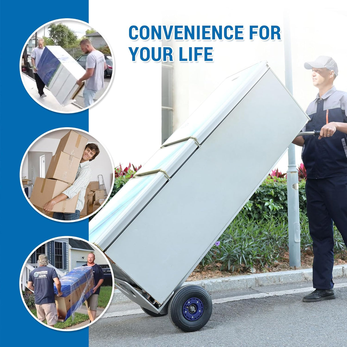 Carretilla de Aluminio HT200C 440 Lbs, Doble Pasamanos, Neumáticos