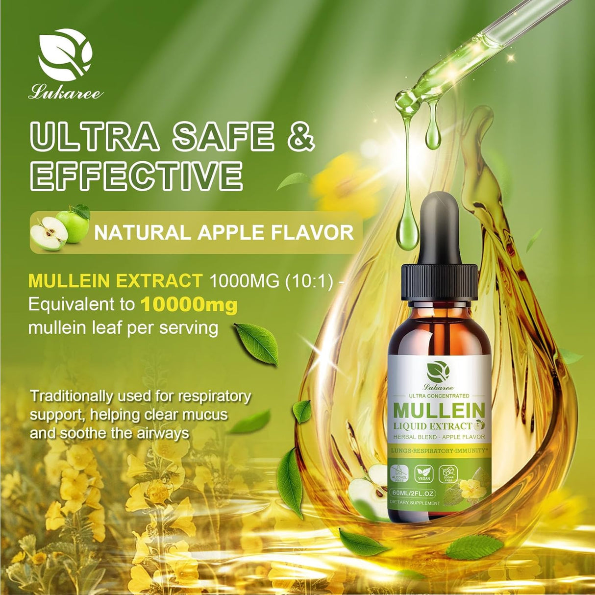 Suplemento de Gordolobo para Pulmones, Detox y Limpieza