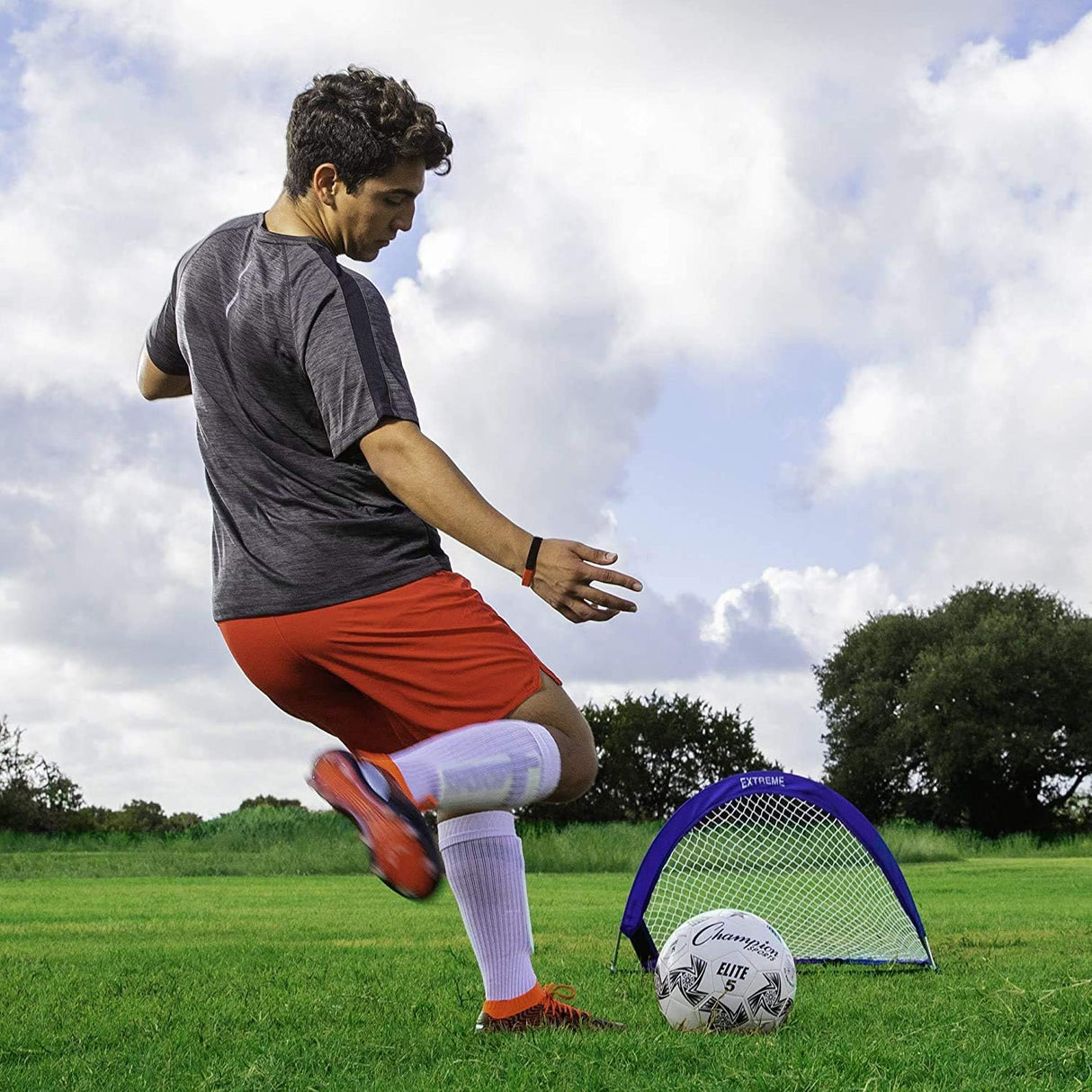 Pack 2 porterias de futbol plegables, facil de armar y llevar