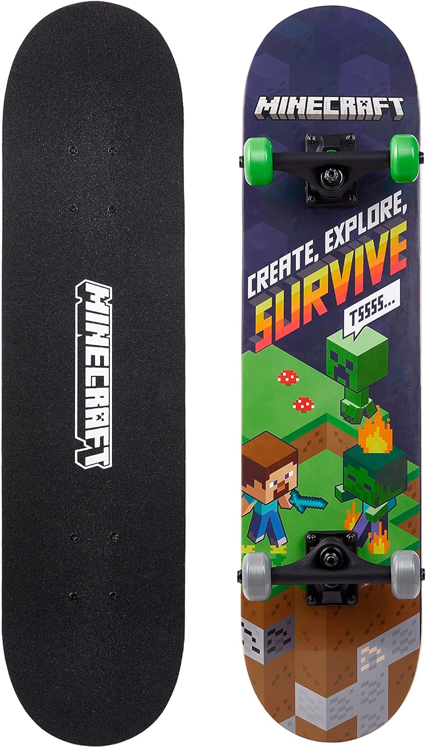 Skateboard de 31 pulgadas, deck de arce de 9 capas, modelo XYZ