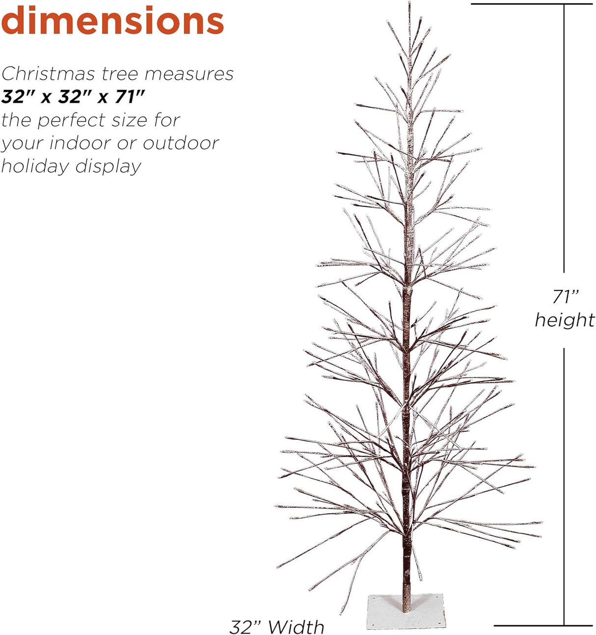 Árbol de Navidad Artificial Alpine 71H con Luces LED Blancas