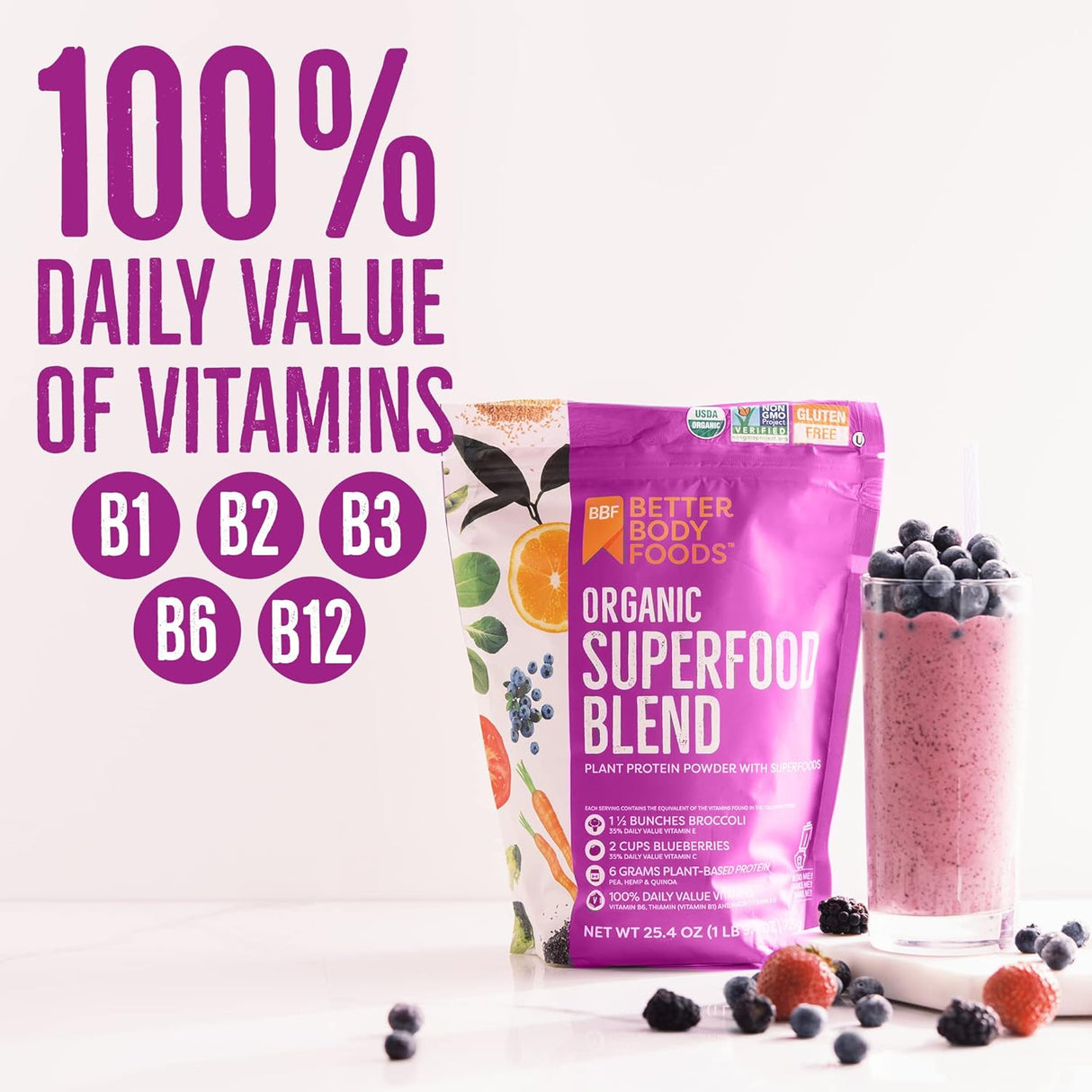 Suplementos Alimenticios Organic Superfood Blend 12.7 oz