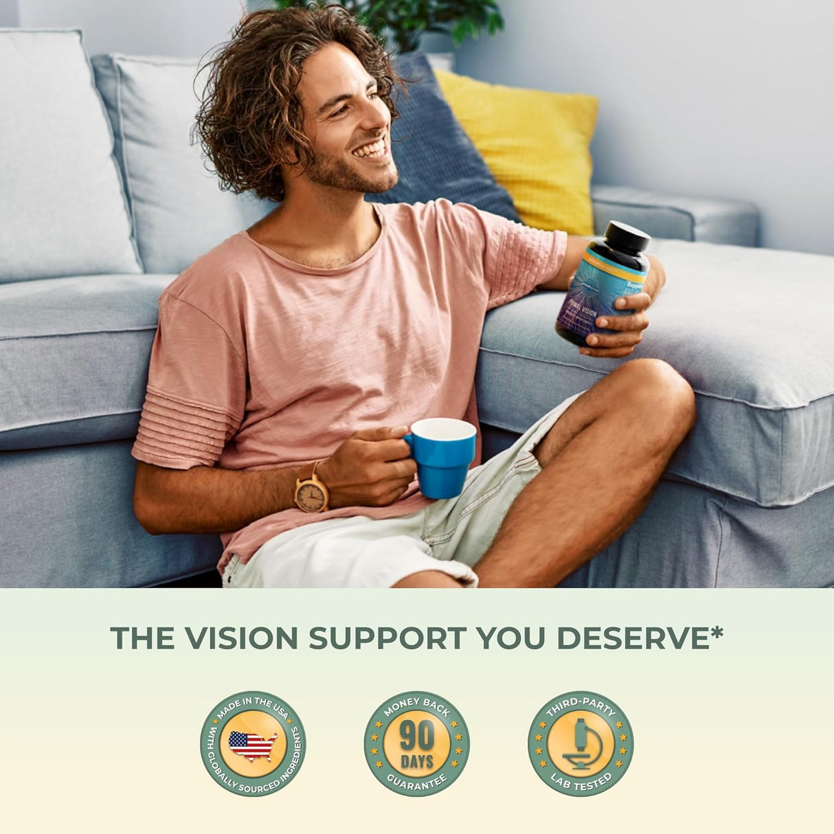 Suplemento Complejo de apoyo para la visión vitamina E 60u