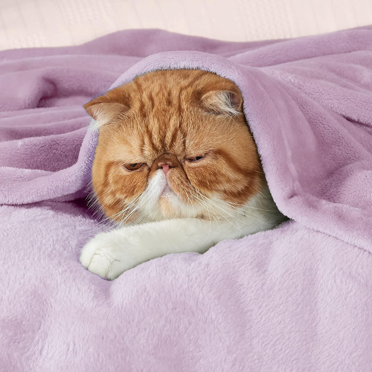 Manta Bedsure Fleece Queen Suave y Ligera 90x90 pulgadas