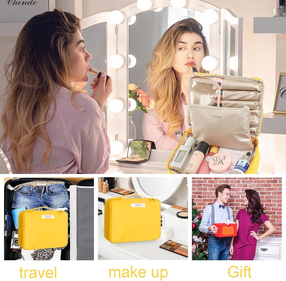 bolso viajero para maquillaje Queboom