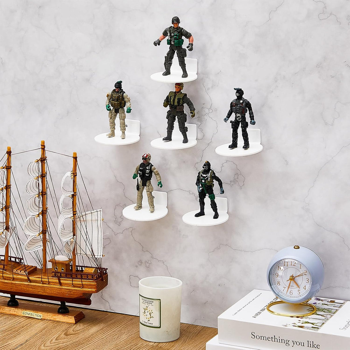 Estante Flotante Juexica 24 Pcs para Figuras de Acción 3 Pulgadas