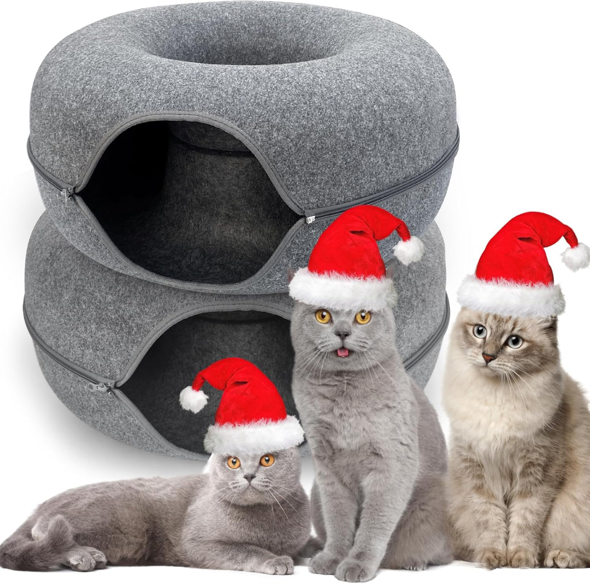 Cueva para Gatos MARUNDA, 2 Pack, Lavable y Desmontable