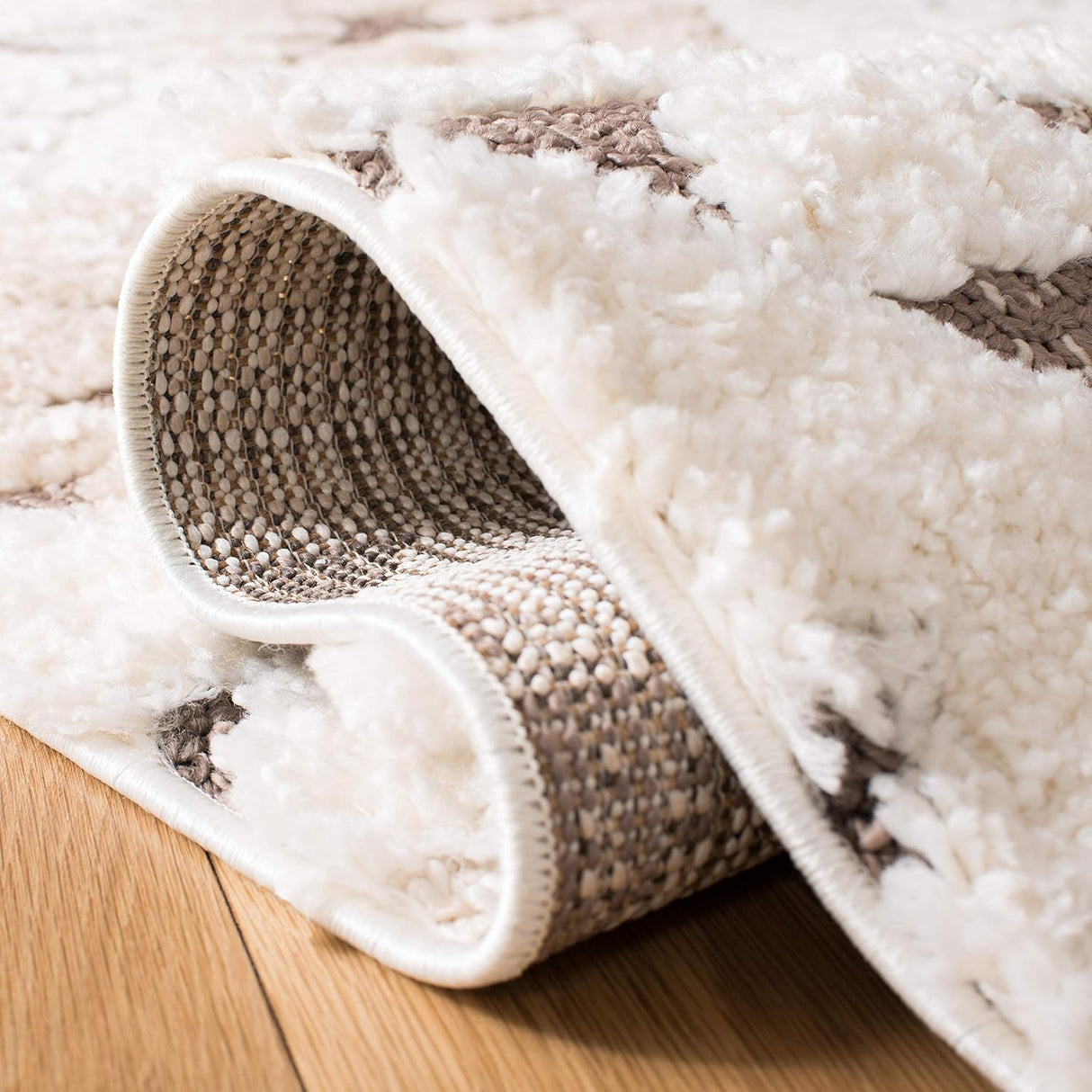 Alfombra Runner Shag Marroquí, Diseño Boho, Modelo MTS688A