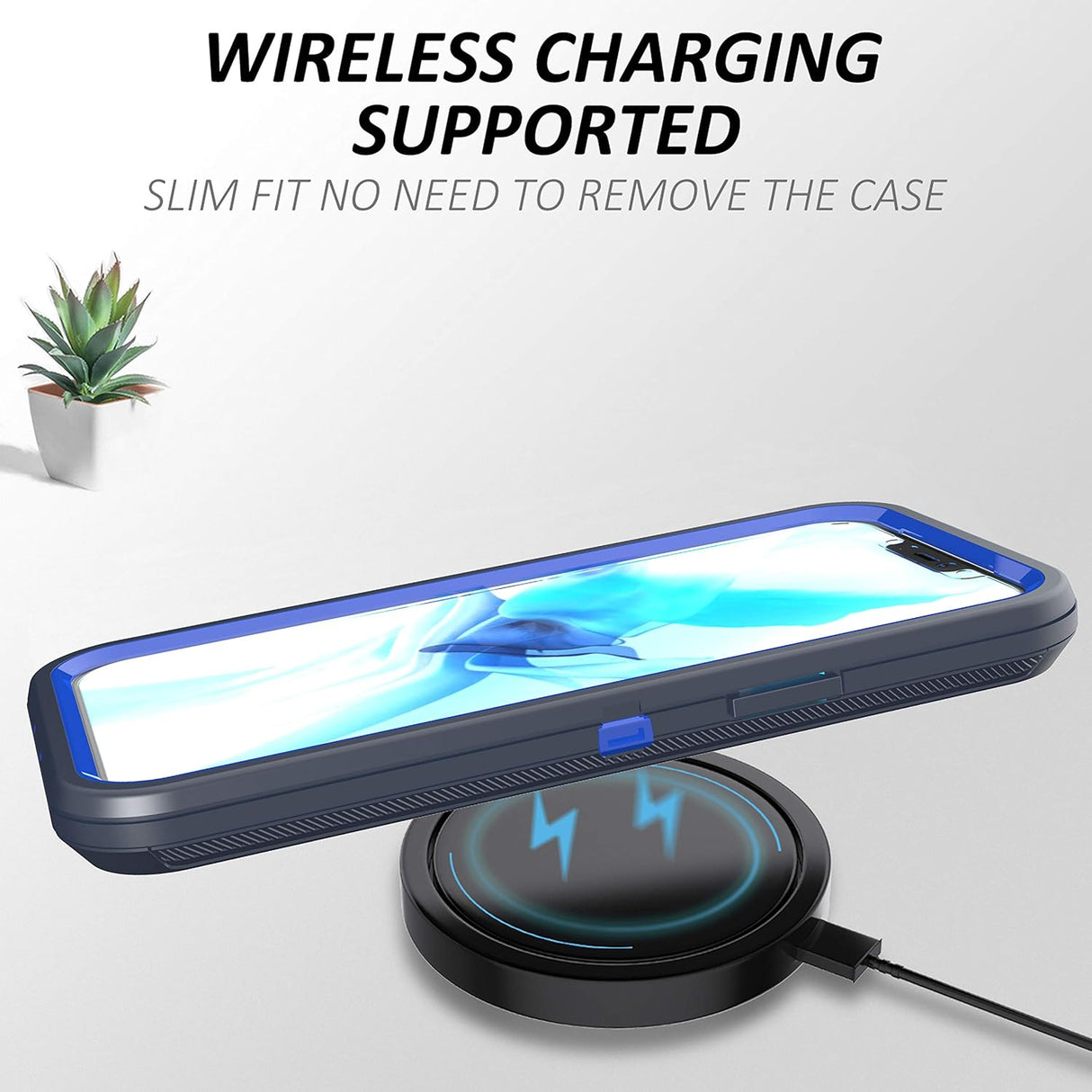 TASHHAR Funda de teléfono para iPhone 12, iPhone 12 Pro, resistente a prueba de golpes, funda protectora con clip para cinturón para Apple iPhone 12 6.1 2020 (azul marino)