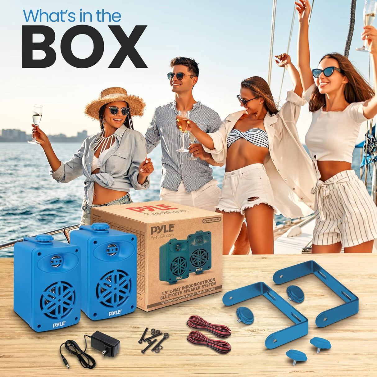 Parlante  de altavoces Bluetooth PYLE-HOME PDWRBT36BL 200 W