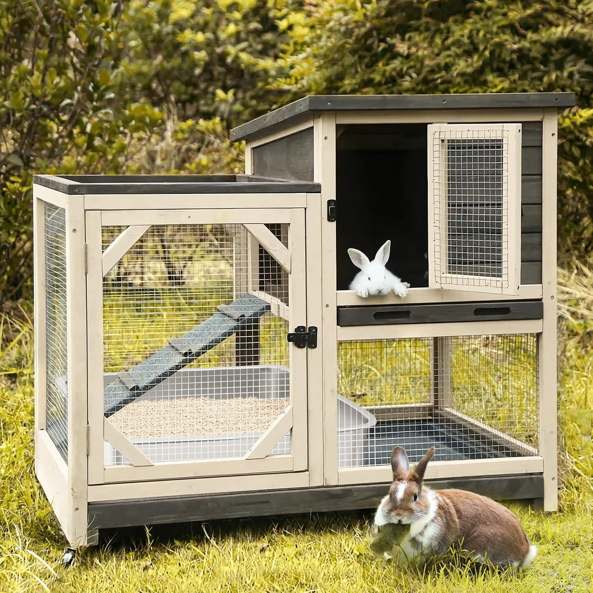 Caja de arena de viaje para gatos Harhana de acero inox.