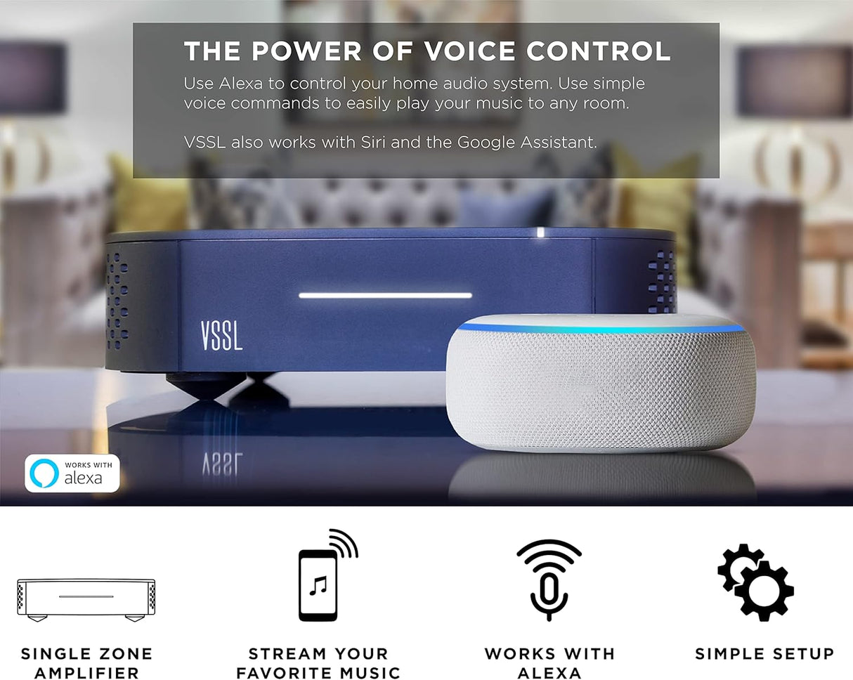 Amplificador VSSL A.1x 2 Canales, AirPlay 2, Chromecast, Bluetooth