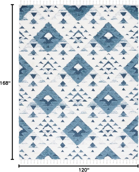 Alfombra Shag Marroquí - Diseño Ideal para Áreas de Tráfico (MTS688M-10)