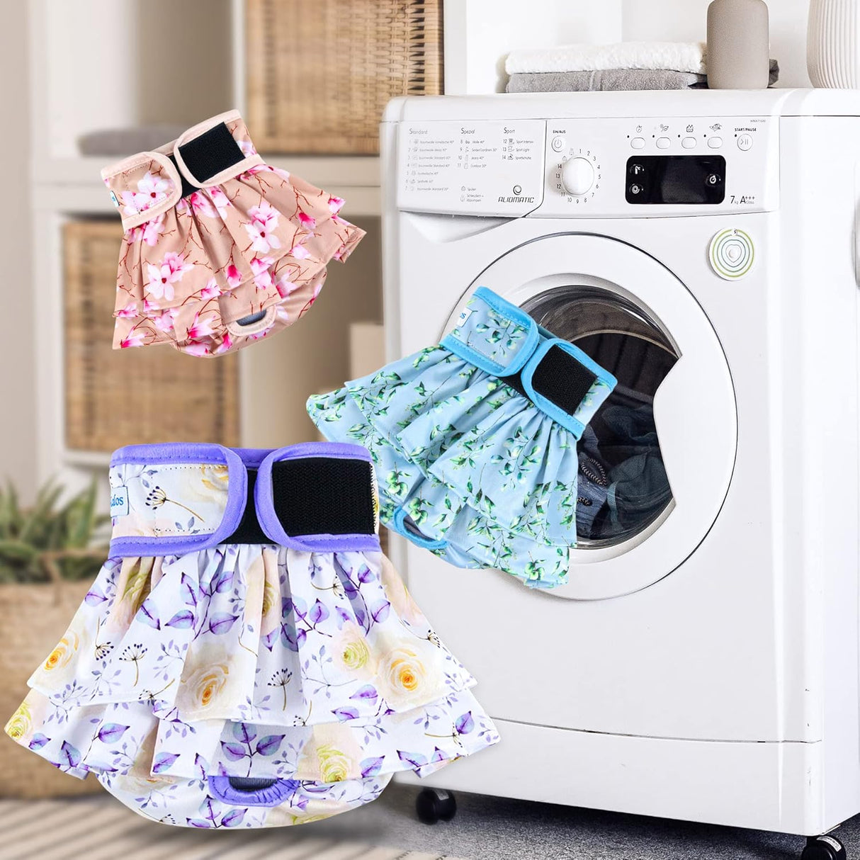 Leekalos Pañales reutilizables para perro fáciles de poner