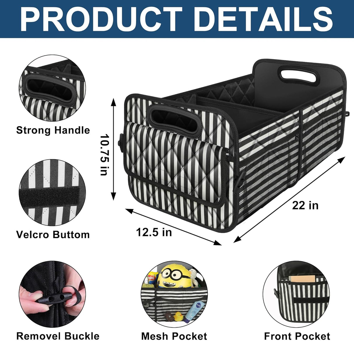 Organizador de Maletero Deosk, 6 Bolsillos, Impermeable, SUV