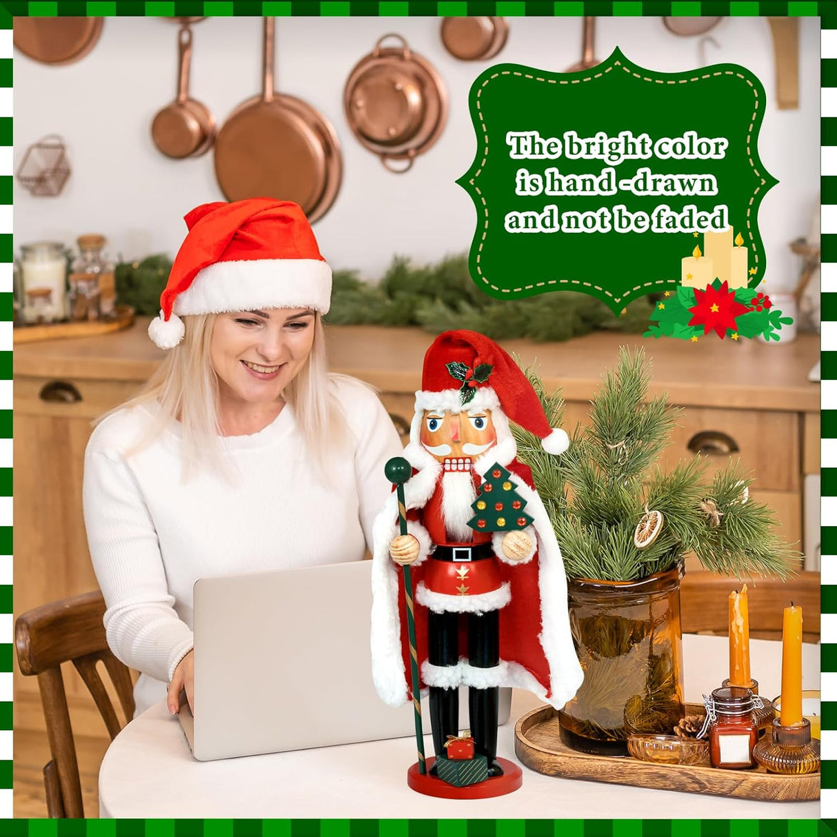 Figuras de Navidad - Decoraciones de Madera - 14 Pulgadas - Set