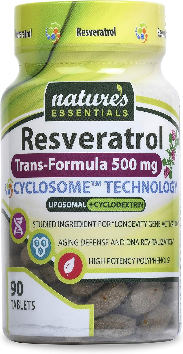 Suplemento Resveratrol liposomal 500 mg Trans-resveratrol