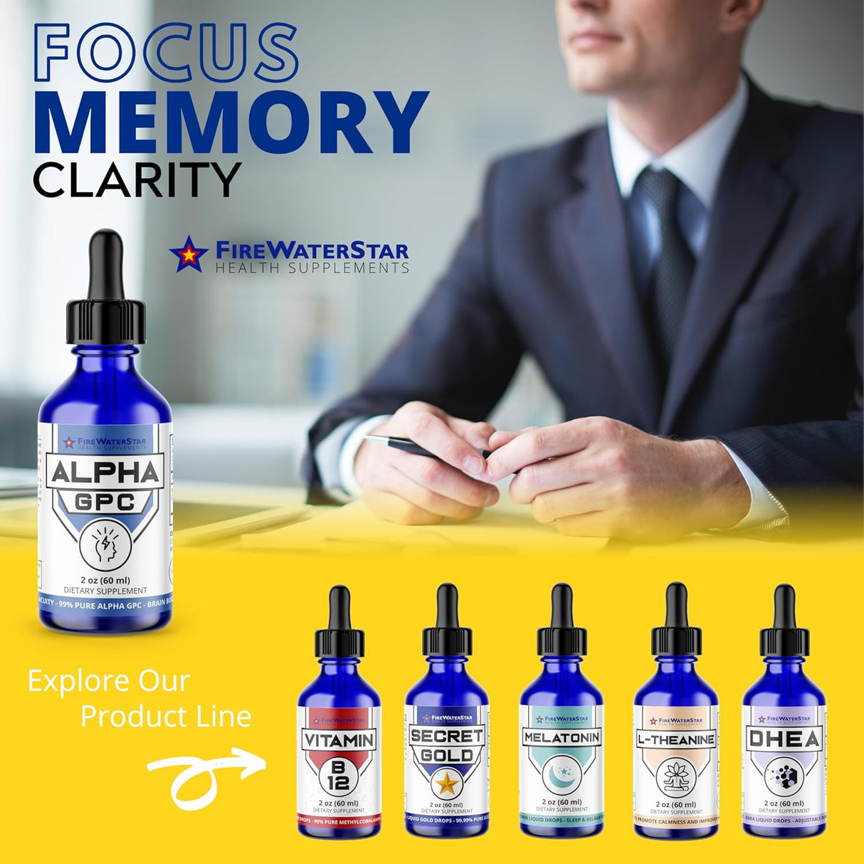 Suplemento Líquido para Memoria y Enfoque - Alpha GPC