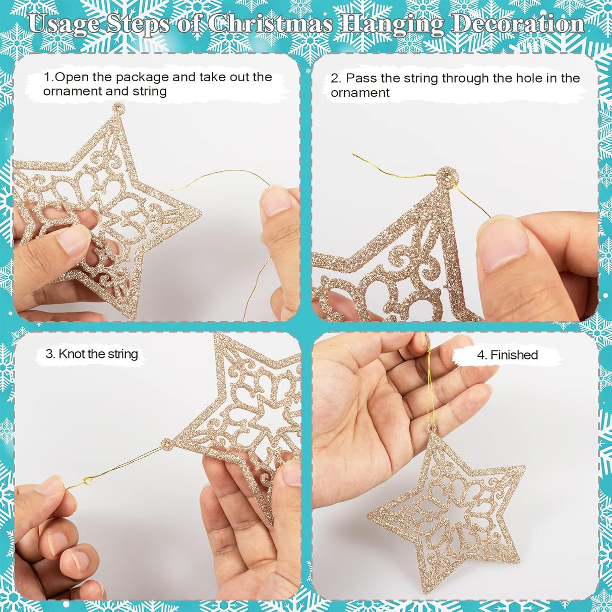 Set de 42 Adornos de Árbol de Navidad - Decoraciones Festivas