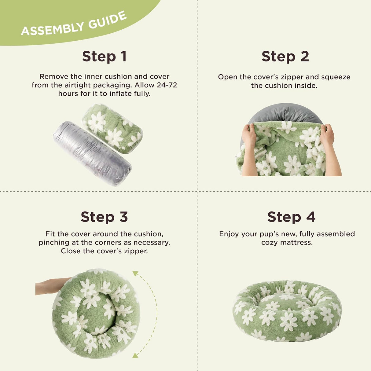 Cama para perros pequeños relajantes para mascotas con felpa