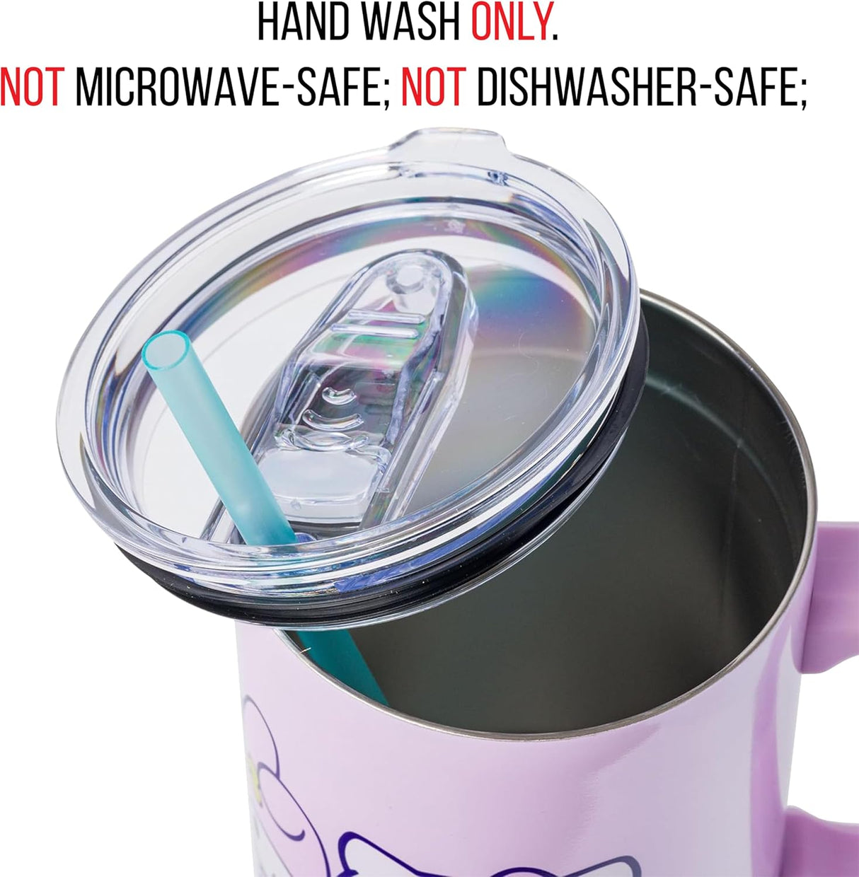 Taza de Acero Inoxidable Sanrio Hello Kitty 40 oz con Asa y Popote