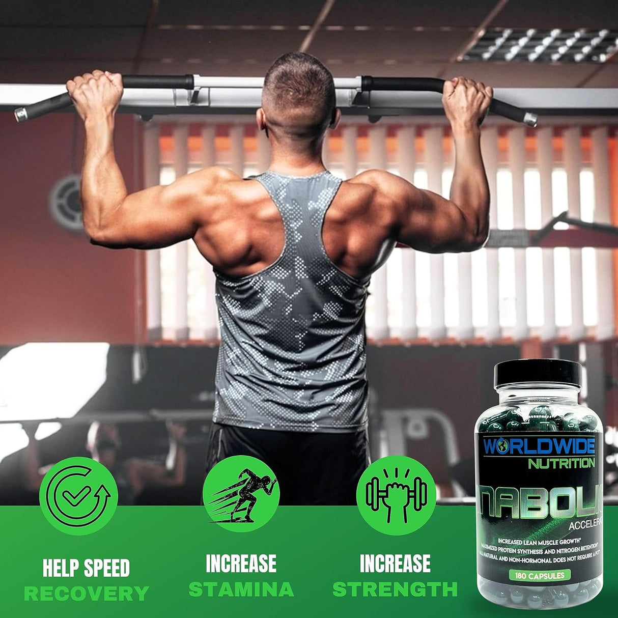 Suplemento vitamínico con acelerador anabólico