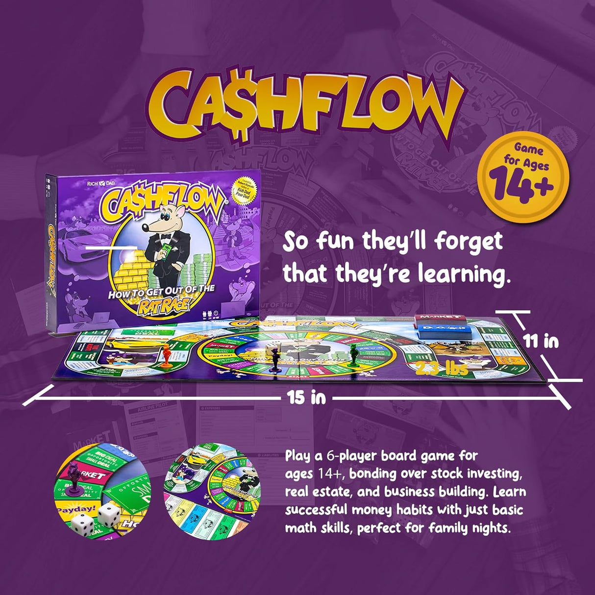 Juego de Mesa CASHFLOW de Rich Dad para Educación Financiera 2020