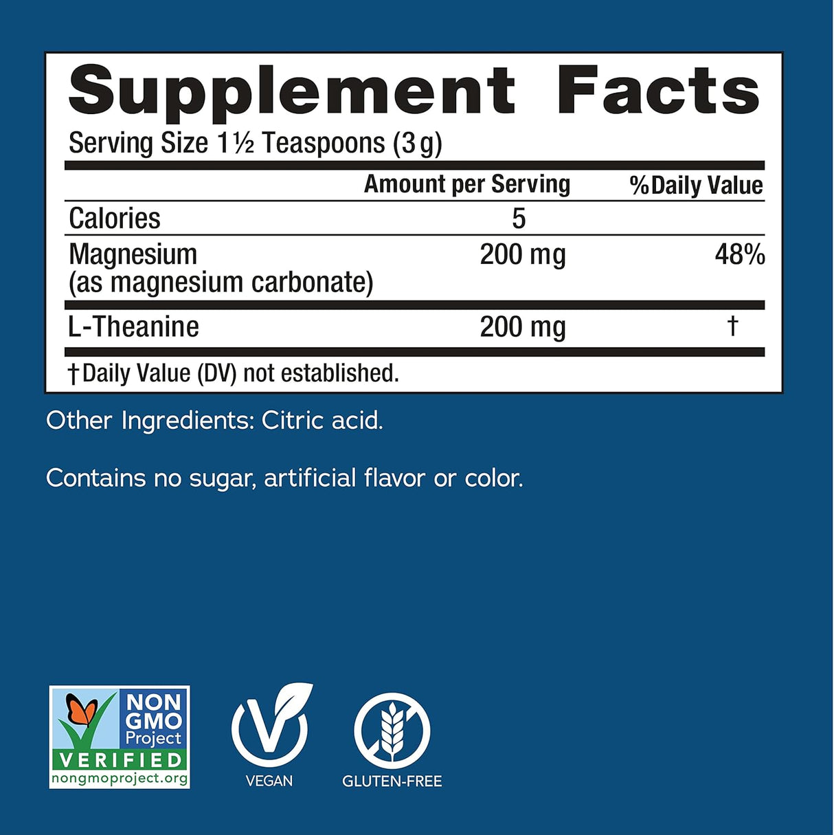 Suplemento para aliviar el estrés sin gluten y vegetariano