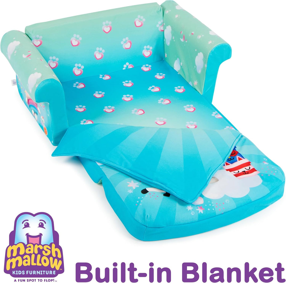 Silla convertible en cama con manta 3 en 1 para bebé