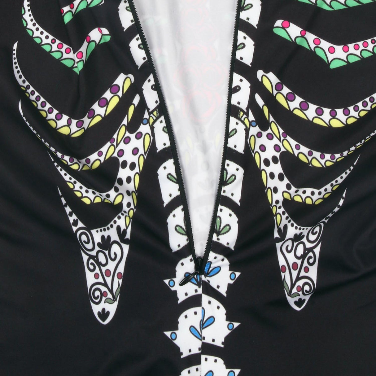 Disfraces de Esqueleto de Halloween negro talla L