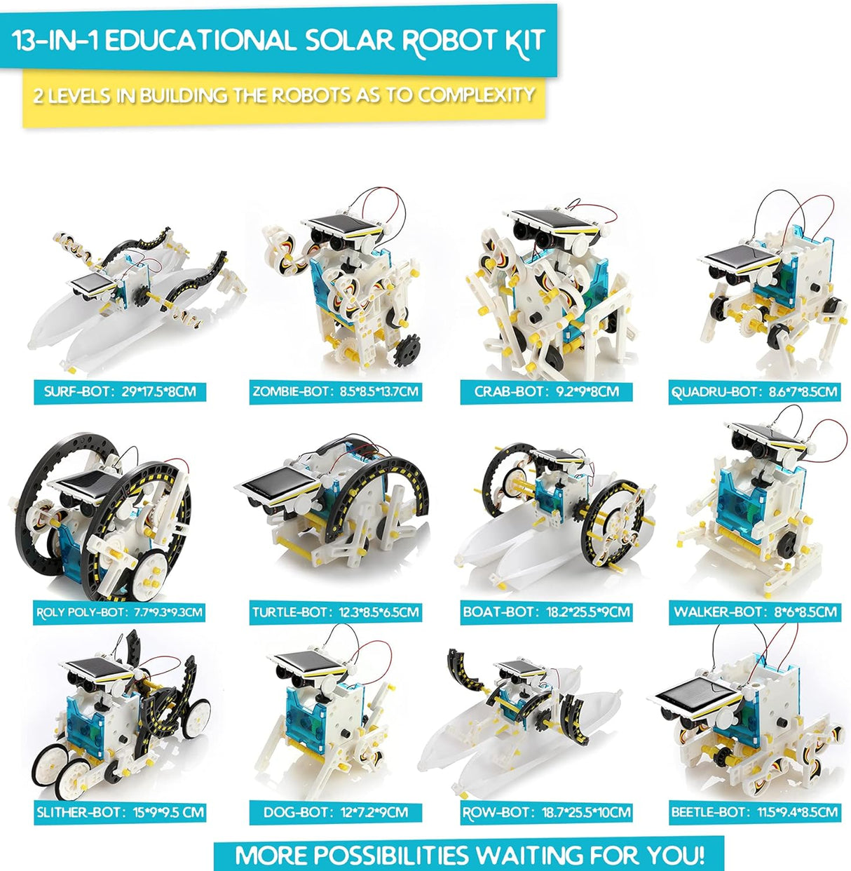 Kit Solar Educativo 13 en 1 Kidwill, Juguete STEM para Niños