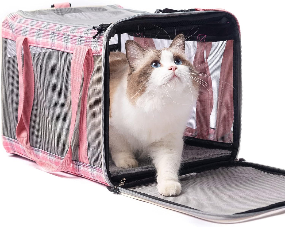 Transportadora de Gato EXPAWLORER, Suave, Aprobada, Grande