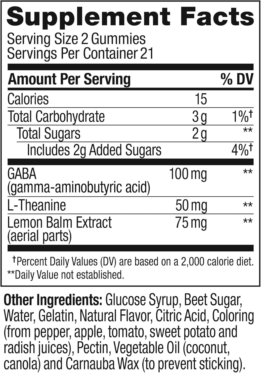 Suplemento para aliviar el estrés bayas suministro de 42 días