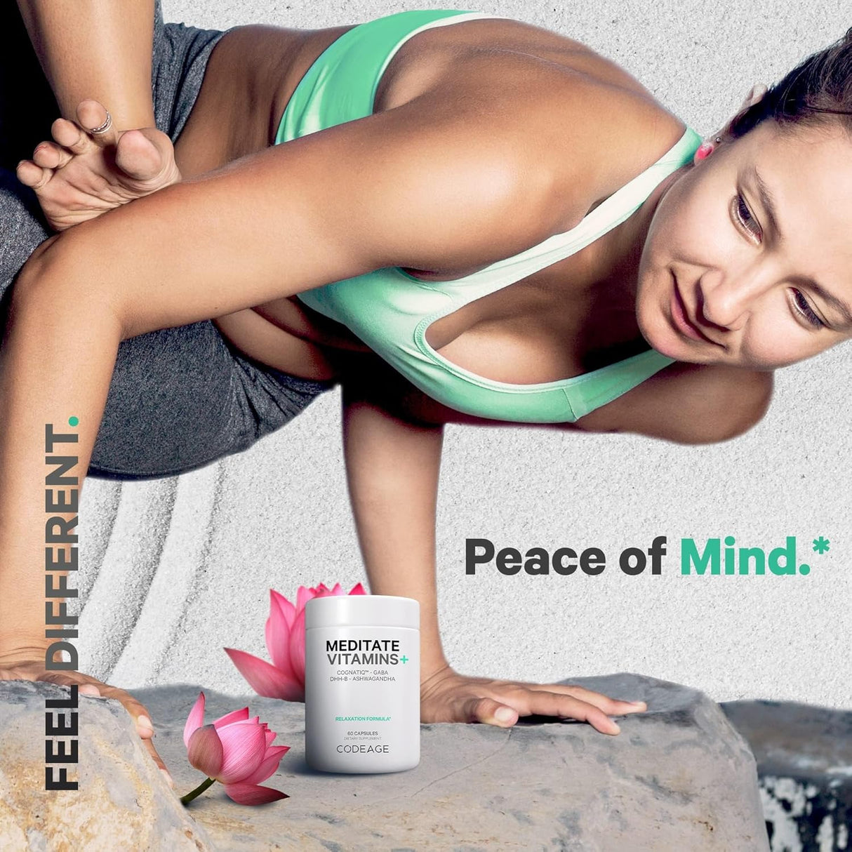 Suplemento Vitaminas GABA DHH-B CognatiQ Ashwagandha 60 u