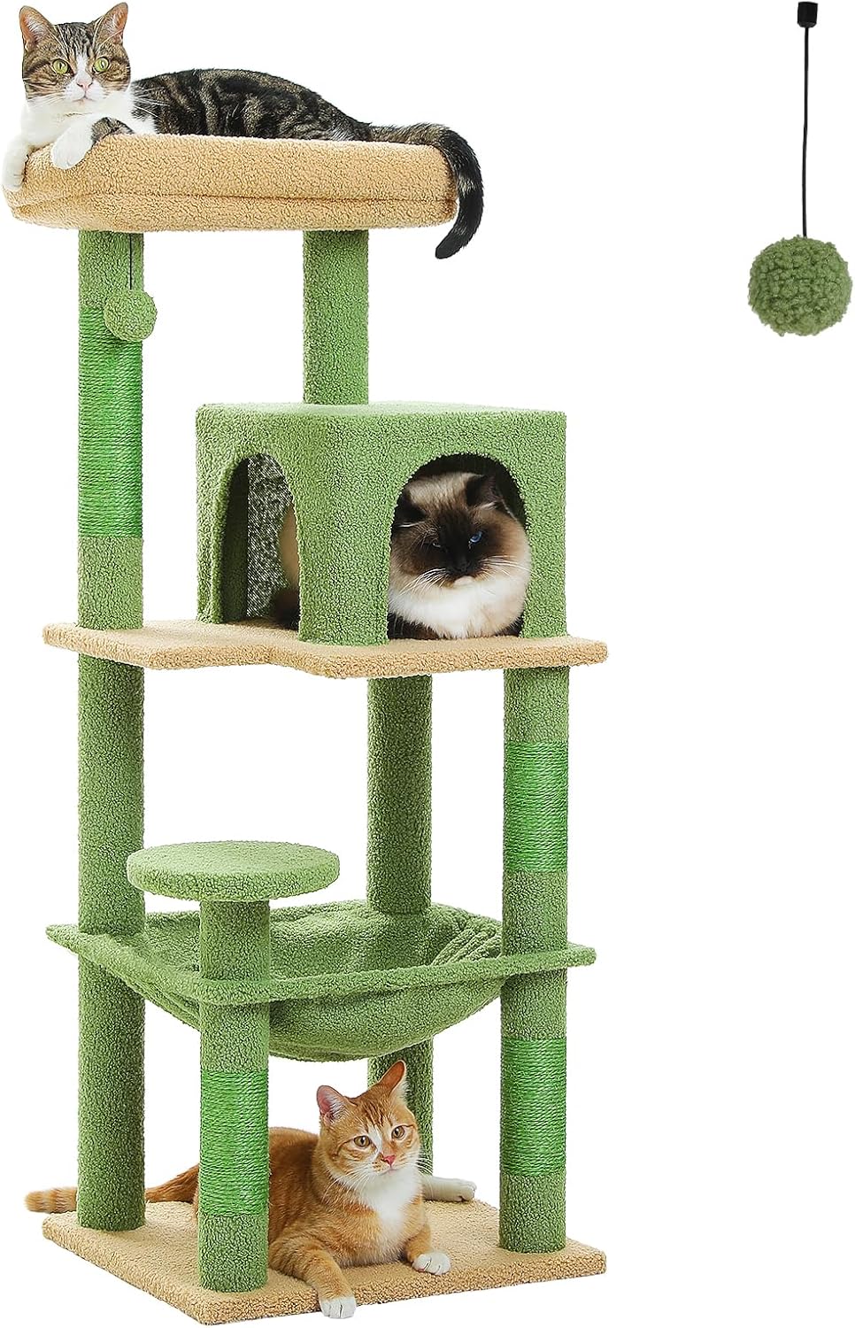 Árbol para gatos PETEPELA 45.7, torre con hamaca grande