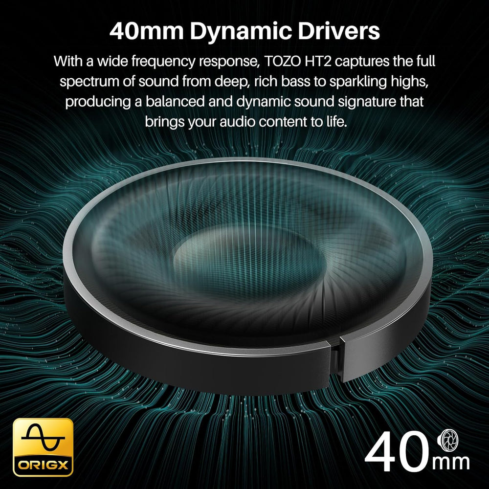 Auriculares TOZO HT2, Bluetooth, 60H batería, cancelación ruido