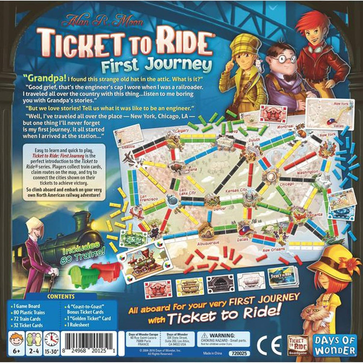 Ticket to Ride Primer Viaje - Juego de Estrategia Familiar